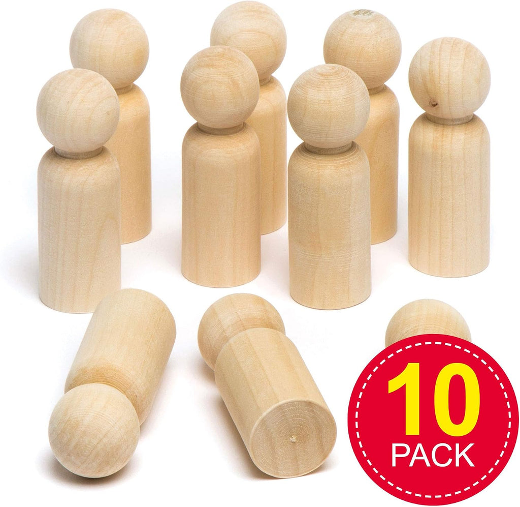 Wooden People Large 10pc