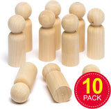 Wooden People Large 10pc