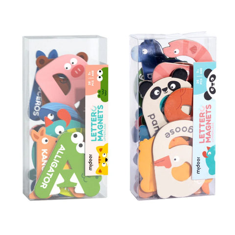 Alphabet Magnets: Upper & Lower Case Animal Letters 52pc