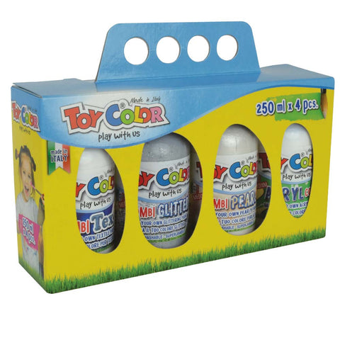 Paint Combination Box; 4 Mediums - 4 x 250ml