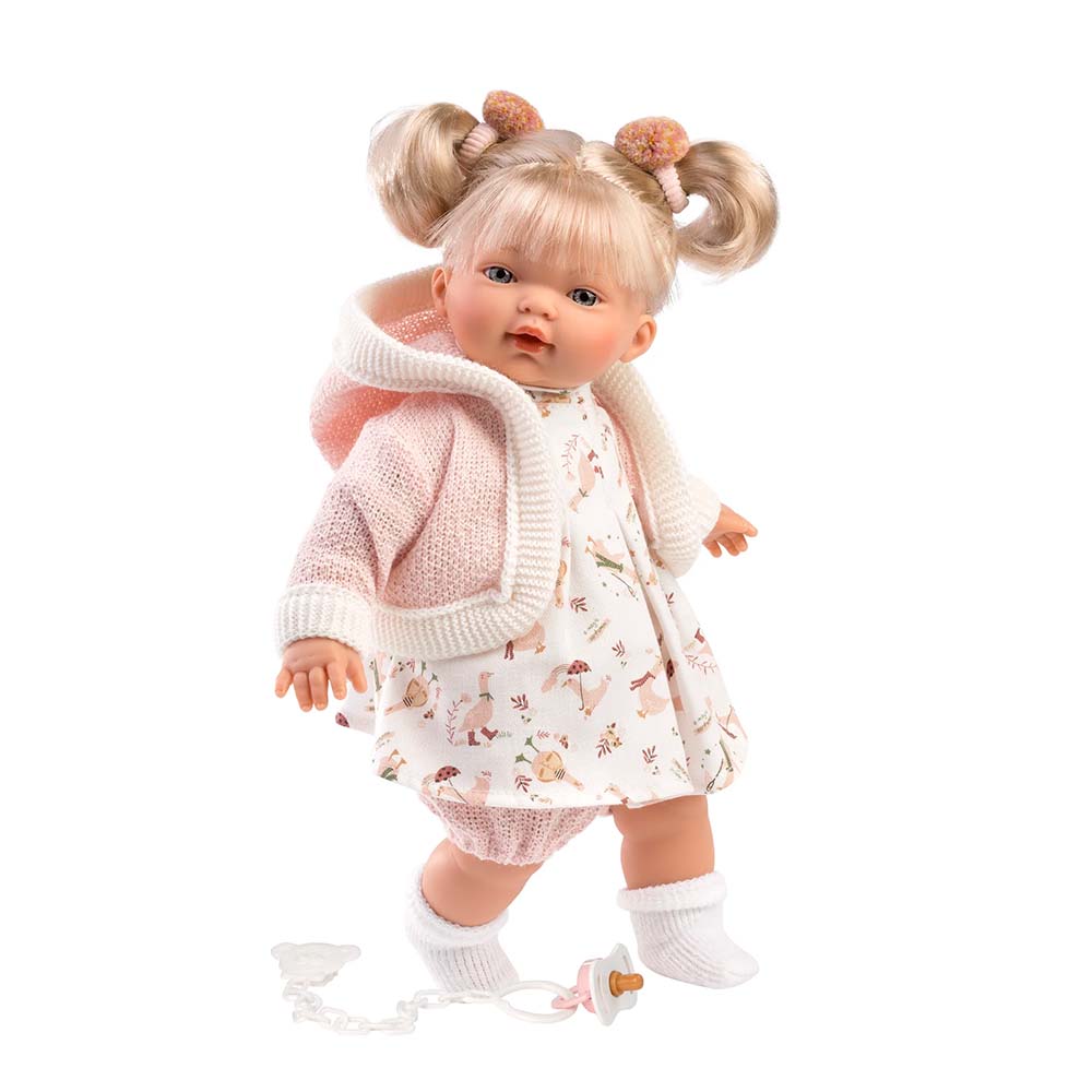 Llorens - Baby Boy Doll With Clothing, Accessories & Crying Mechanism: Roberta 33cm