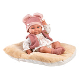 Llorens - Anatomically Correct Baby Girl Doll w Outfit & Cushion: Nica 40cm