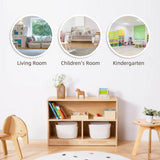 Wooden 2-Shelf Storage & Organiser 60 x 90cm