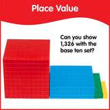 Base Ten Plastic Set 4 Colour 161pc