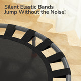 Leap Leopard Mini Trampoline with Handle Bar 92cm