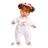 Llorens - Baby Girl Doll with Hair, Clothing & Accessories: Joelle 38cm