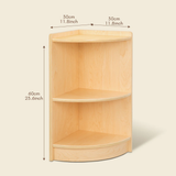 Wooden Corner Shelf - Plywood 60 x 30cm