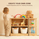 Wooden 2-Shelf Storage & Organiser 60 x 60cm