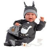 Llorens - Baby Boy Doll with Laughing Mechanism, Clothing & Bag: Mimo 42cm