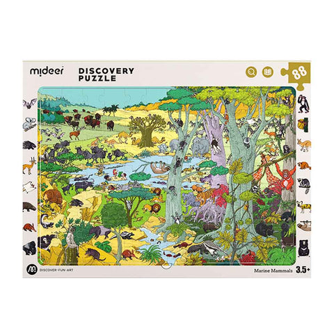 Big Wildlife Animal Small Wildlife Animal: Discovery Puzzle 88pc