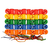 Plastic Sorting Cotton Reels and Laces: 55pc