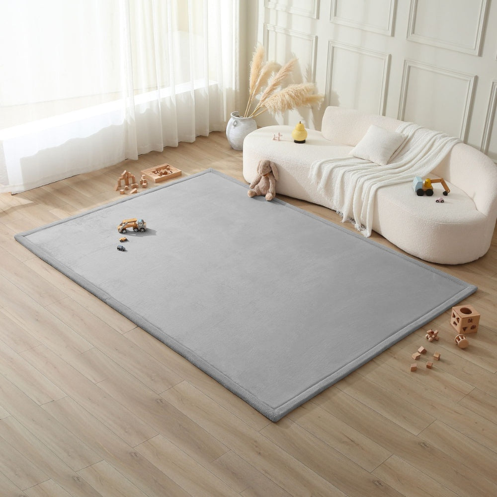 Hakuna Matte Cloud Soft Children’s Carpet: Grey 2m x 1.5m