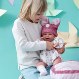 Llorens - Baby Girl Doll w Laughing Mechanism, Clothing & Cushion: Mimi 42cm