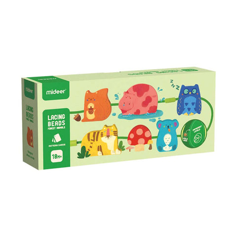Lacing Beads Forest Animals
