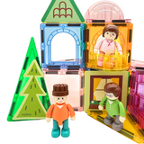 Colourful Magnetic Tiles: Our Family 32pc