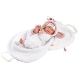 Llorens - Baby Girl Doll with Clothing & Carrycot: Mimi 42cm