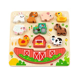 2-in-1 Balance Puzzle: Farm 12pc