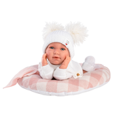 Llorens - Baby Girl Doll with Clothing & Bed Cushion: Mimi 42cm