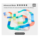 Racing Track Grooved Magnetic Tiles 115pc