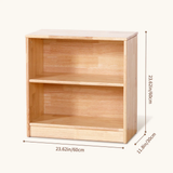 Wooden 2-Shelf Storage & Organiser 60 x 60cm
