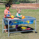 Premium Sand and Water Sensory Tray Table with Stand 58cm