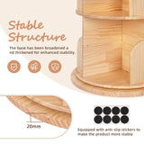Rotating Wooden Bookshelf 4-Tier
