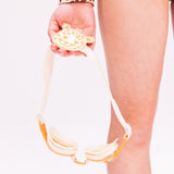 Swim Goggles: Beige Leopard