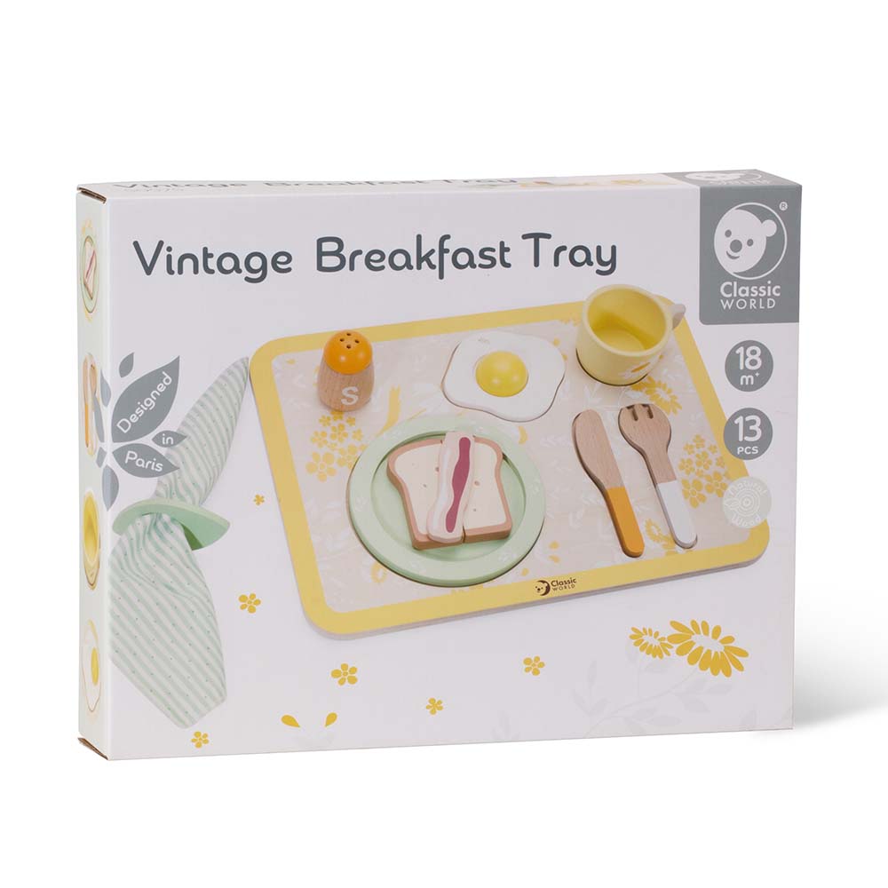 Vintage Breakfast Tray 13pc