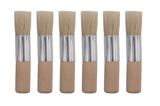 Chunky Stencil Brushes 18mm; 6pc