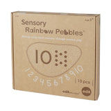 Sensory Rainbow Pebbles 10pc - Demo Stock