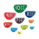 Sensory Rainbow Pebbles 10pc - Demo Stock