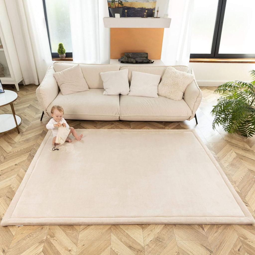 Hakuna Matte Cloud Soft Children’s Carpet: Beige 2.8m x 2m