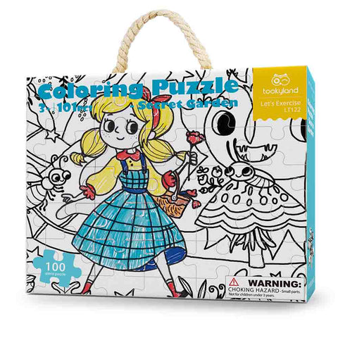 Colouring Puzzle: Secret Garden