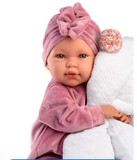 Llorens - Baby Girl Doll with Crying Mechanism, Clothing & Cushion: Mimi 42cm