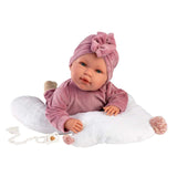 Llorens - Baby Girl Doll with Crying Mechanism, Clothing & Cushion: Mimi 42cm