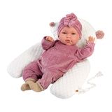Llorens - Baby Girl Doll with Crying Mechanism, Clothing & Cushion: Mimi 42cm
