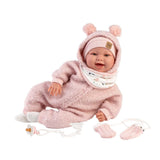 Llorens - Baby Girl Doll with Laughing Mechanism, Clothing & Cushion: Tala 44cm