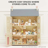 Wooden Dolls House Dining Room 18pc