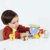 Africa Stacking Animals & Bag 10pc