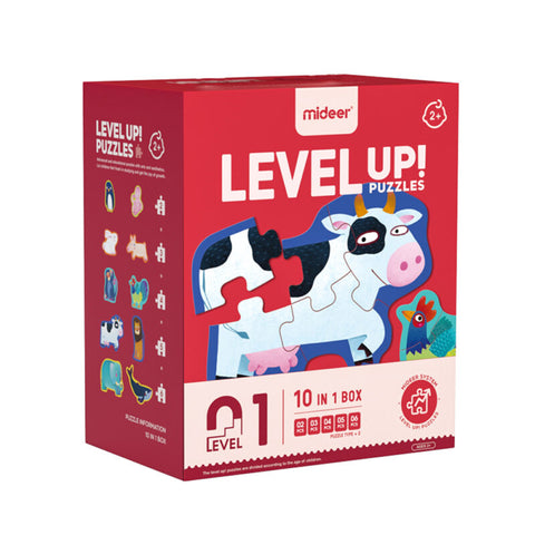 10-in-1 Level Up Puzzles: Level 1 Animals