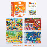 4-in-1 Level Up Puzzles: Level 2 Daily Scenes