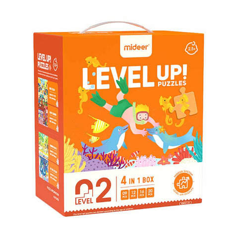 4-in-1 Level Up Puzzles: Level 2 Daily Scenes