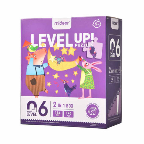 2-in-1 Level Up Puzzles: Level 6 Imagine the World