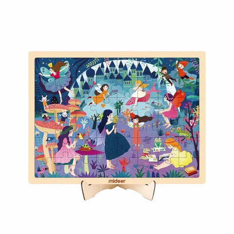 Fairy Princess Wooden Puzzle & Puzzle Frame 48pc