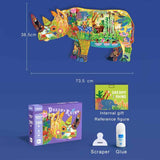 Dreamy Rhino Irregular Puzzle 280pc