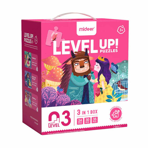 3-in-1 Level Up Puzzles: Level 3 Princess Tales