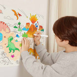 Adhesive Colouring Scroll: The Amazing Dinosaurs