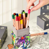 Vibrant Colored Pencil Set 24 Colours