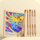 Vibrant Colored Pencil Set 24 Colours