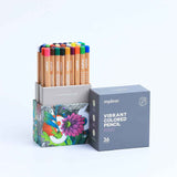 Vibrant Colored Pencil Set 36 Colours
